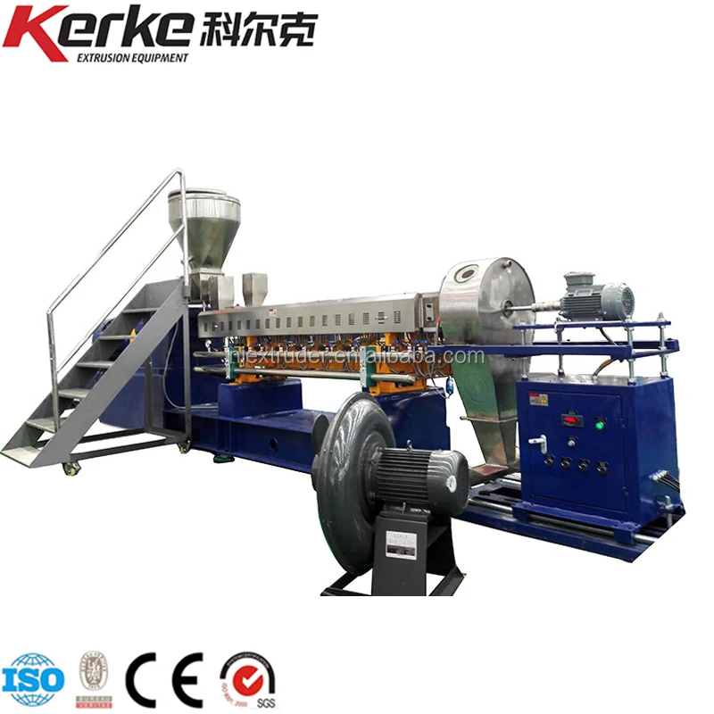Twin screw water cooling strand pellet extruder for plastic pellets