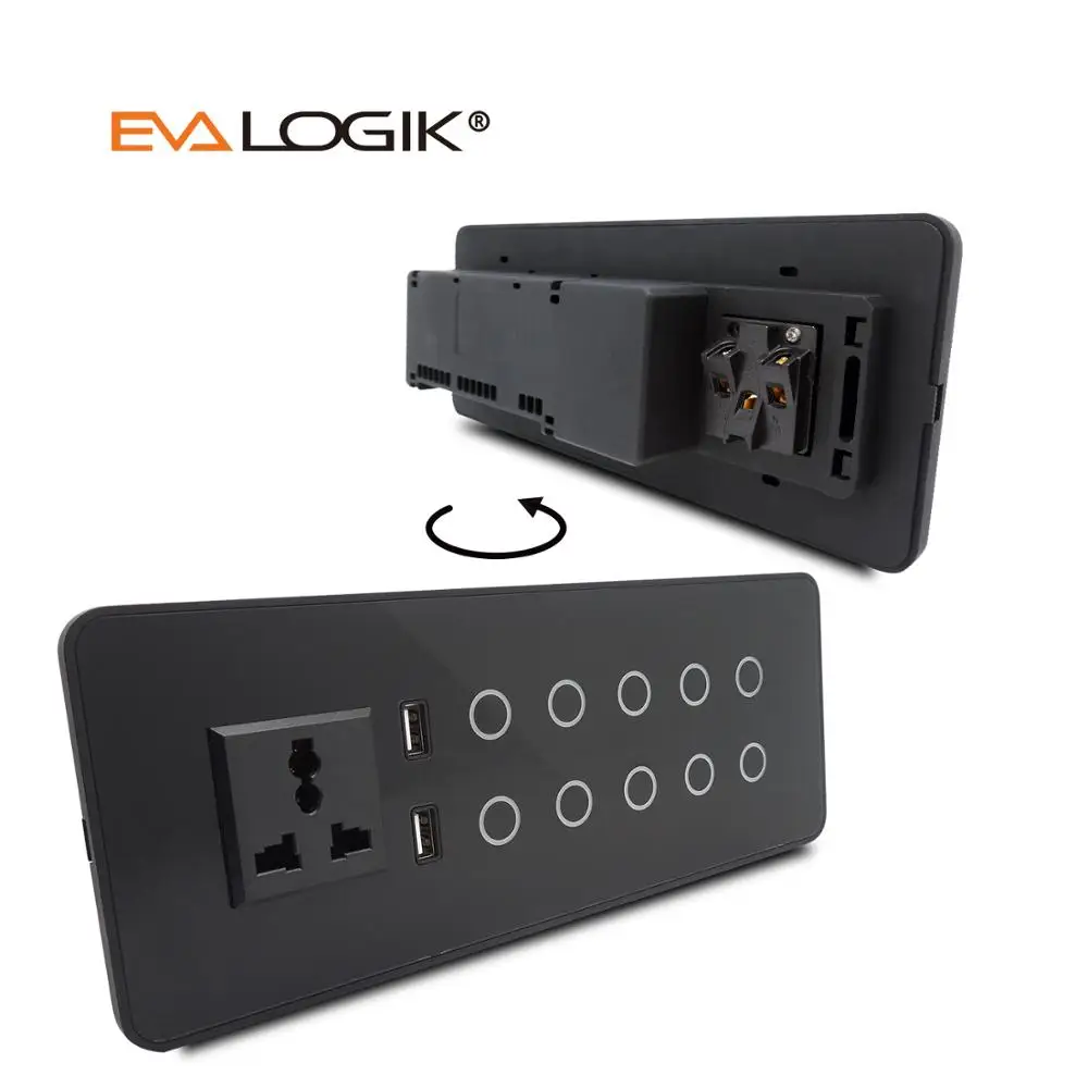 США Стандартный стекло панель дистанционное управление Электрический переключатель сенсорный для Умный дом