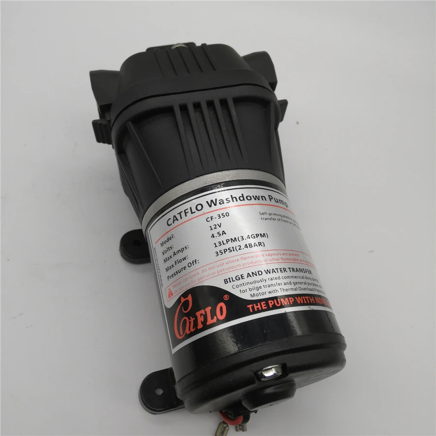 CF-350 Series 12V 24V High Flow Diaphragm Water Pump For Agriculture Yacht RV Caravan