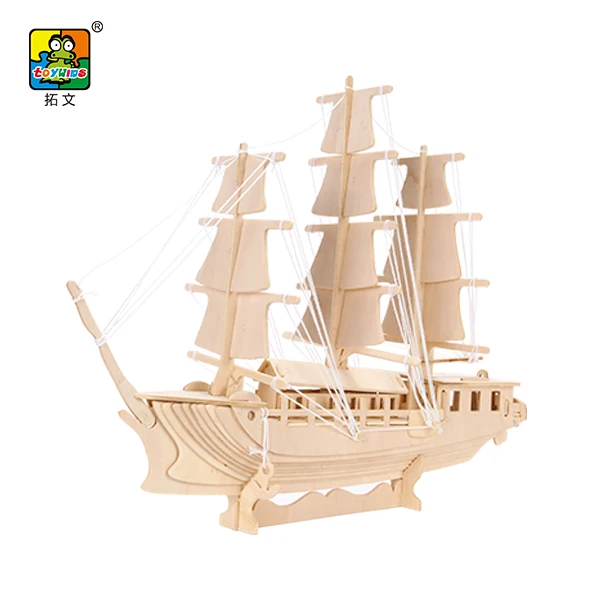 Diy 3d wood puzzle Ship Model Kit Wooden Assembly Toy cruise ship model wood boats Crafts Merchant Ship Boat Model for Teenage