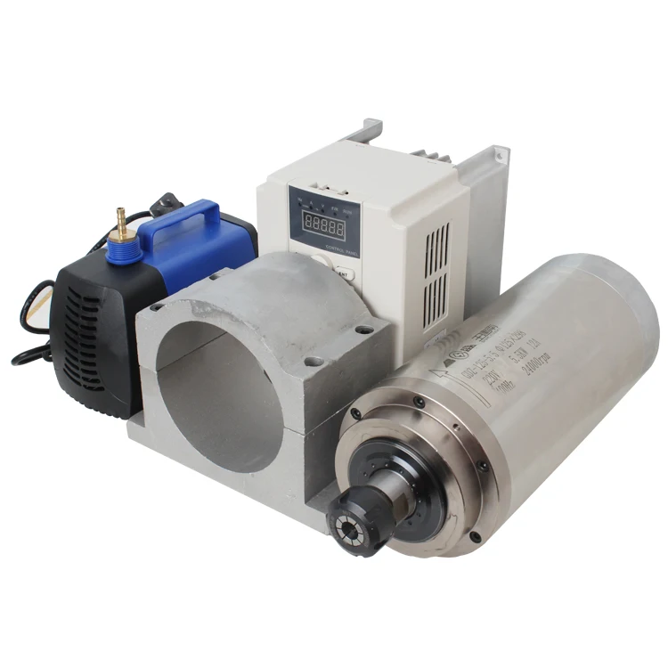 Высокая Скорость Резьба по дереву машина ЧПУ шпинделя 5.5kw с водяным охлаждением шпинделя