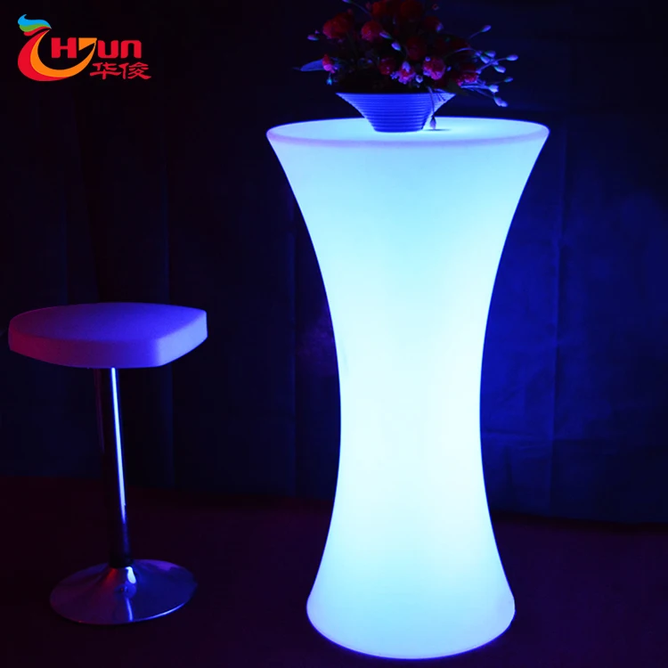 
LED furniture illuminate 16 color changing led bar table with remote control 