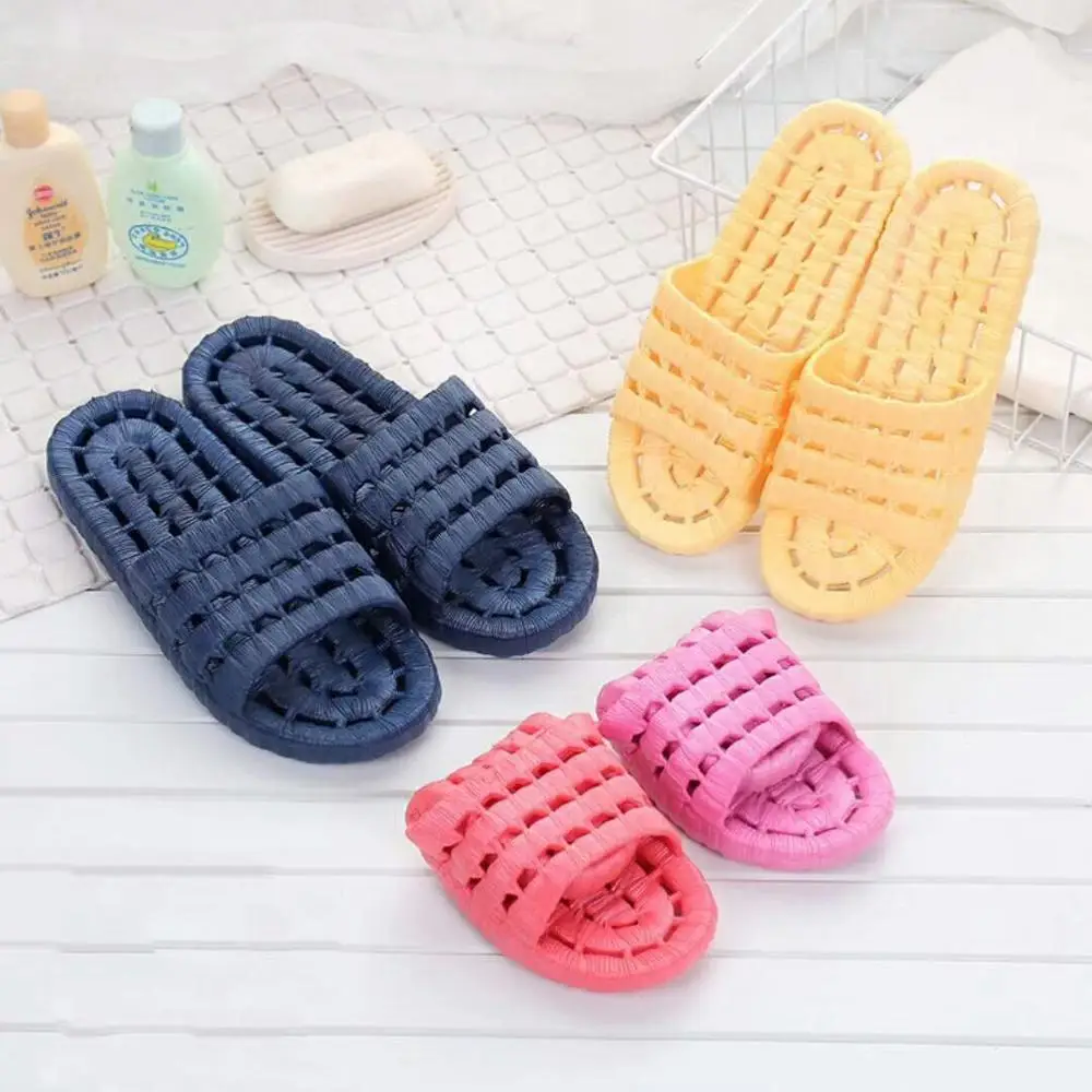 Мужские и женские тапочки портативные Нескользящие Пластиковые Тапочки для