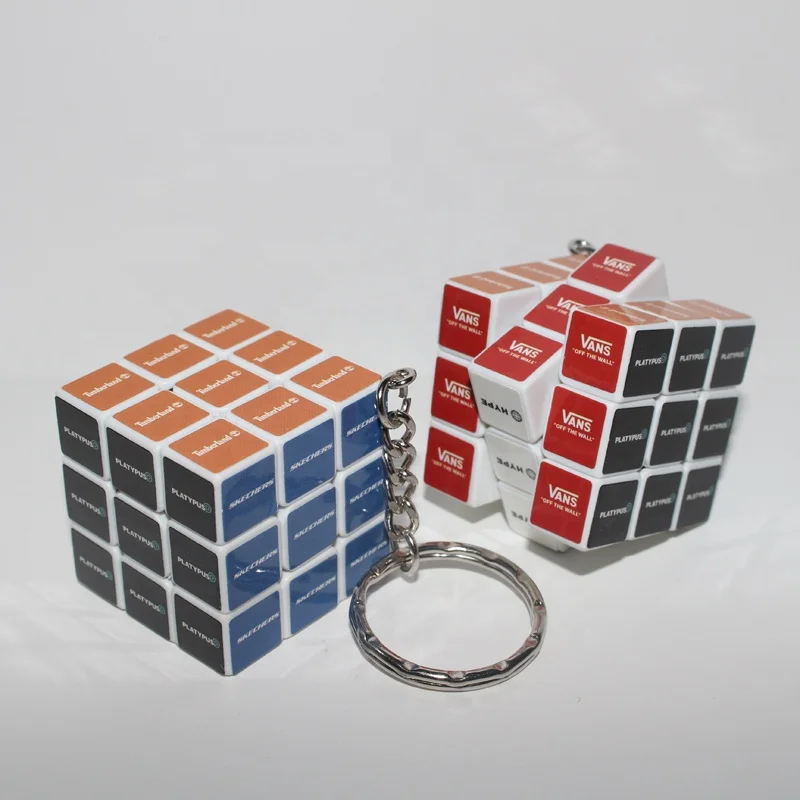 C0004A Custom Square Baby Ruby Plastic Magic Speed Cube Puzzle Toy