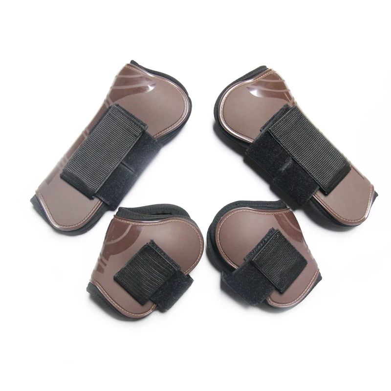 Wholesale Red Neoprene Horse Riding Boots with Protective Tendon Bandage Supplies Guaranteed Eventing Racing Protection