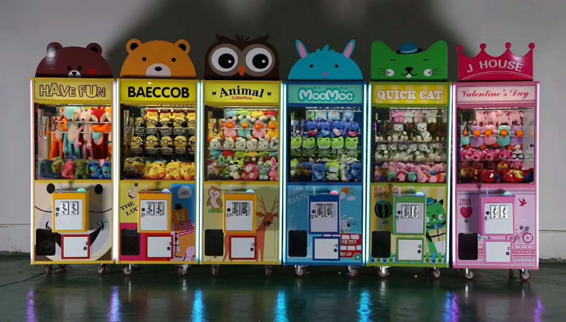 Top Sale Coin Operated Arcade Indoor Sport  Girl Heart Baby Prize Claw Crane Gift Game Machines  For Sale