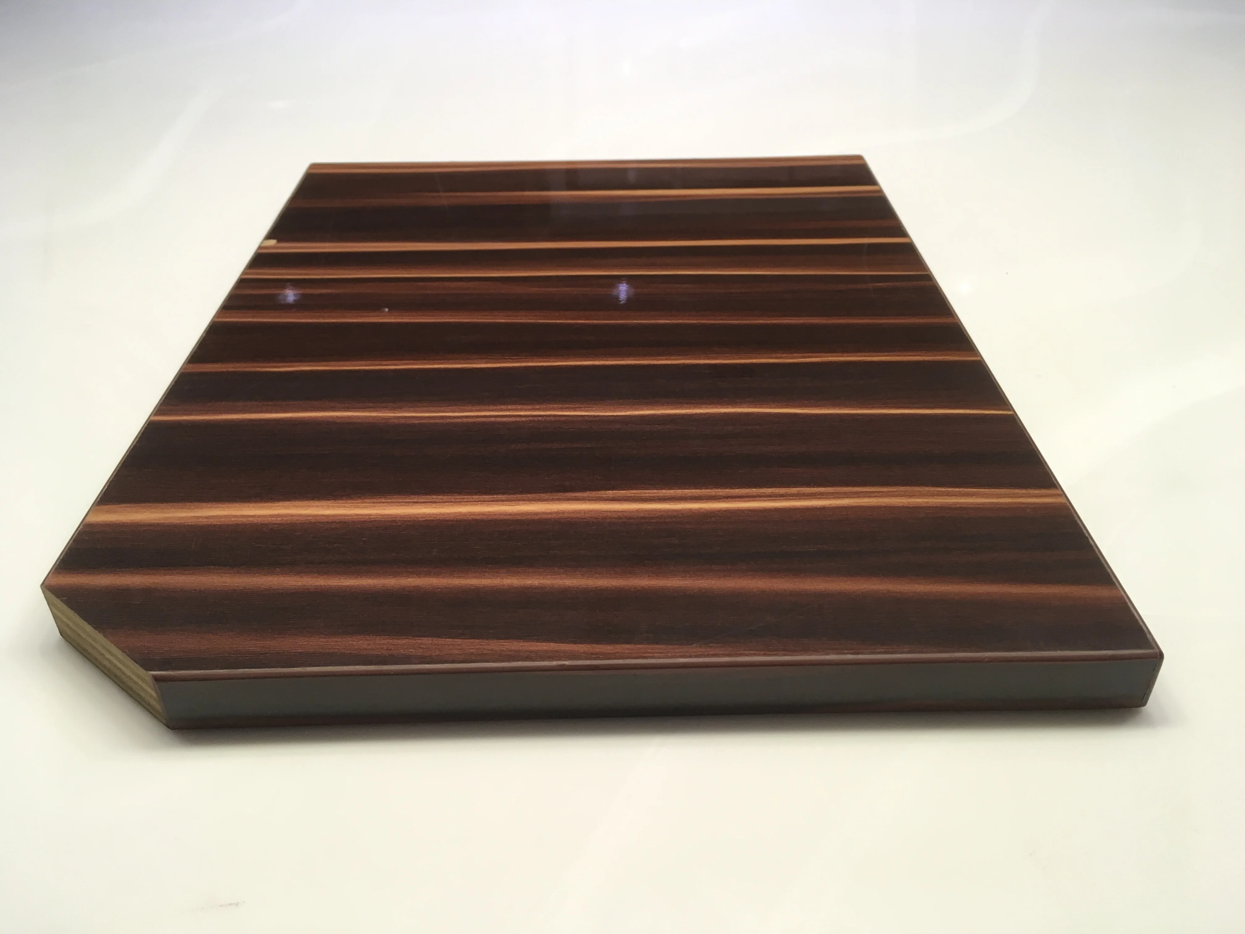 
high gloss table top Pvc Film Mdf Laminate White Black Melamine Board for Modern Kitchen Cabinet 