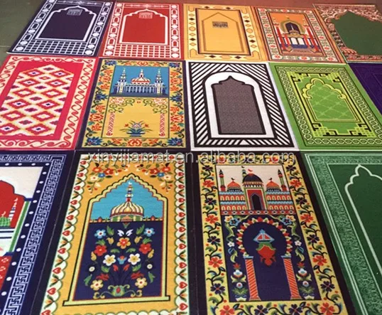 Новейший дизайн коврики для молитвы/коврик с ПВХ подложкой