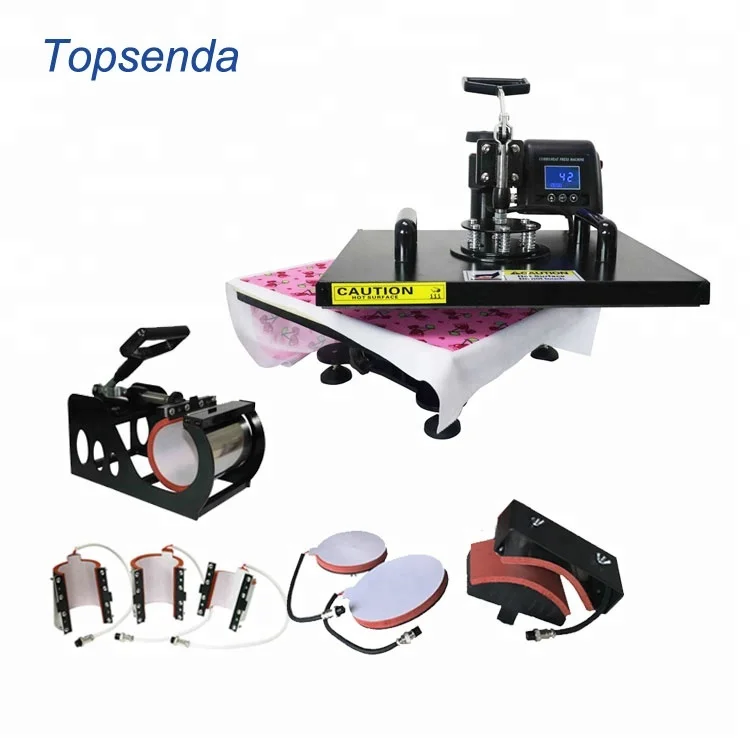 8 in 1 sublimation machine/combo heat press machine for T-shirt/mug/plate/cap making