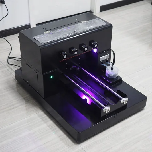 A3 size LED UV Printer Flatbed Printer High Quality 6 Colors For Metal/Plastc case