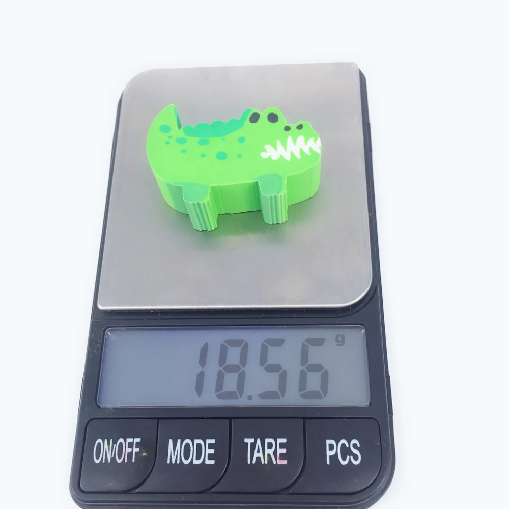 2D Colorful Extrusion Fancy Animal Alligator Eraser
