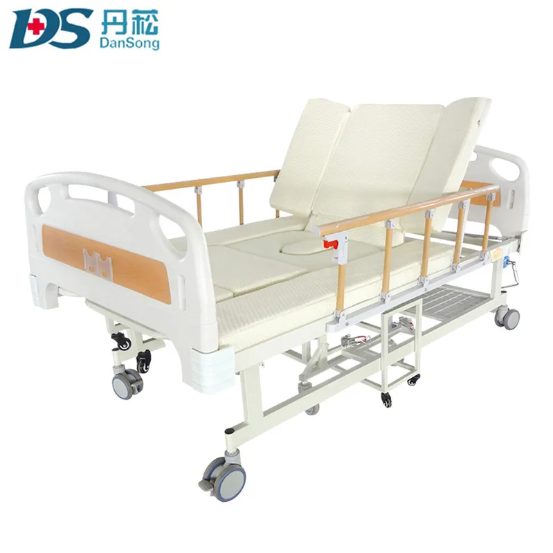3 рукоятки 5 функций ручной регулируемой больничной койке с инвалидной коляской