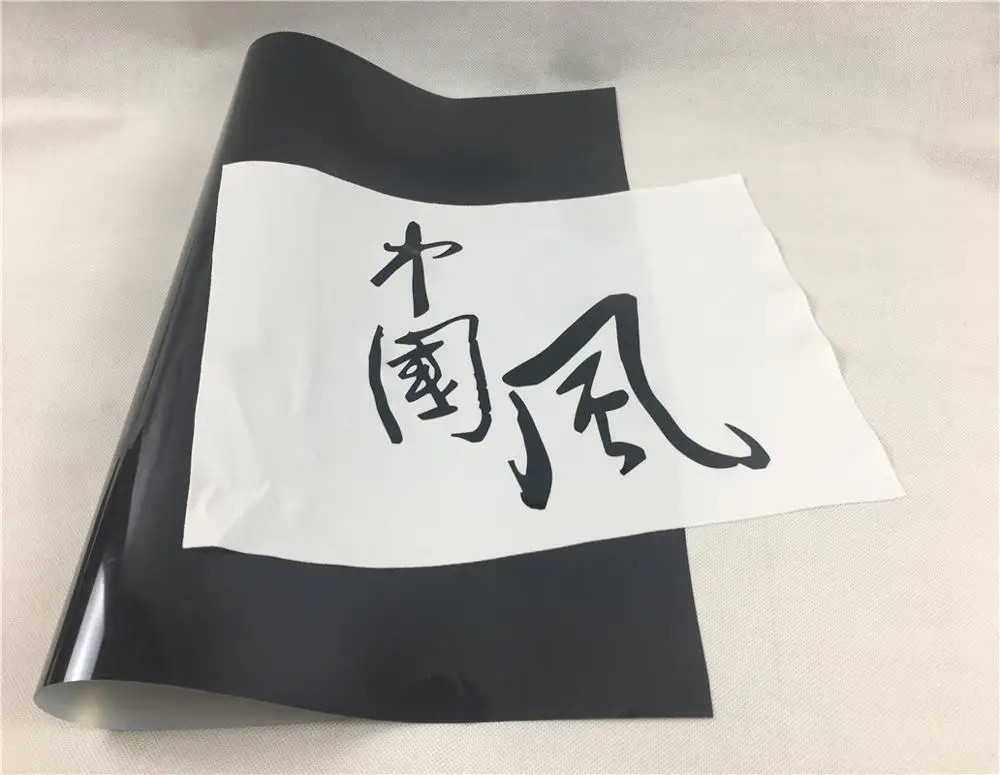 South Korean Quality Heat Transfer Vinyl black color  Metallic Material for T-shirt