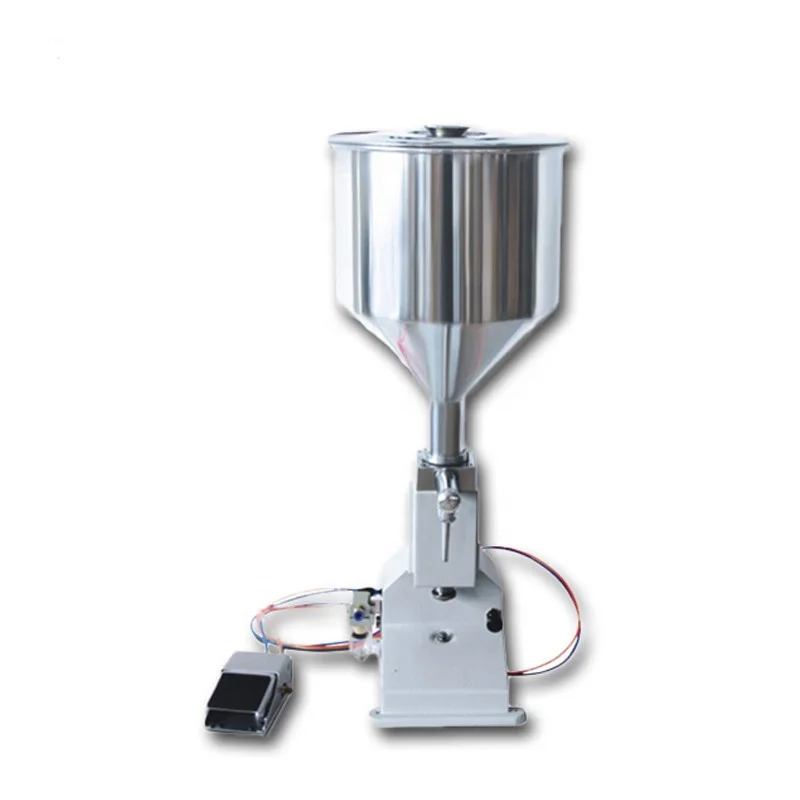 Полуавтоматическая пневматическая машина для наполнения пасты крема шампуня косметической поставка (5 ~ 50