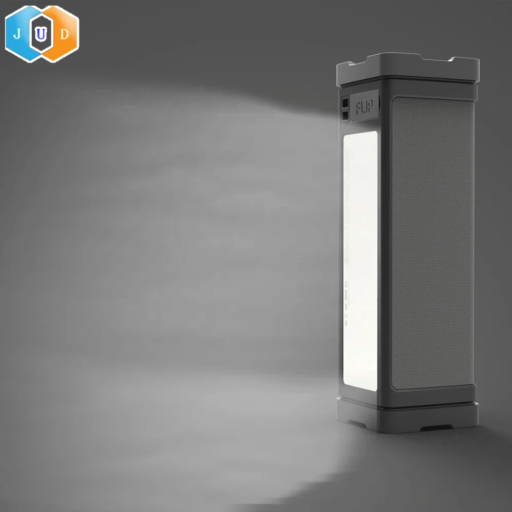 JUDING  BT-68 Solar Panel Charging Wireless Bike Speaker IPX7 Waterproof Camping Light Solar Wireless Speaker With Power Bank