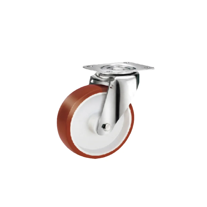 3 дюйма пластины поворотный небольшой пластик-core PU колеса