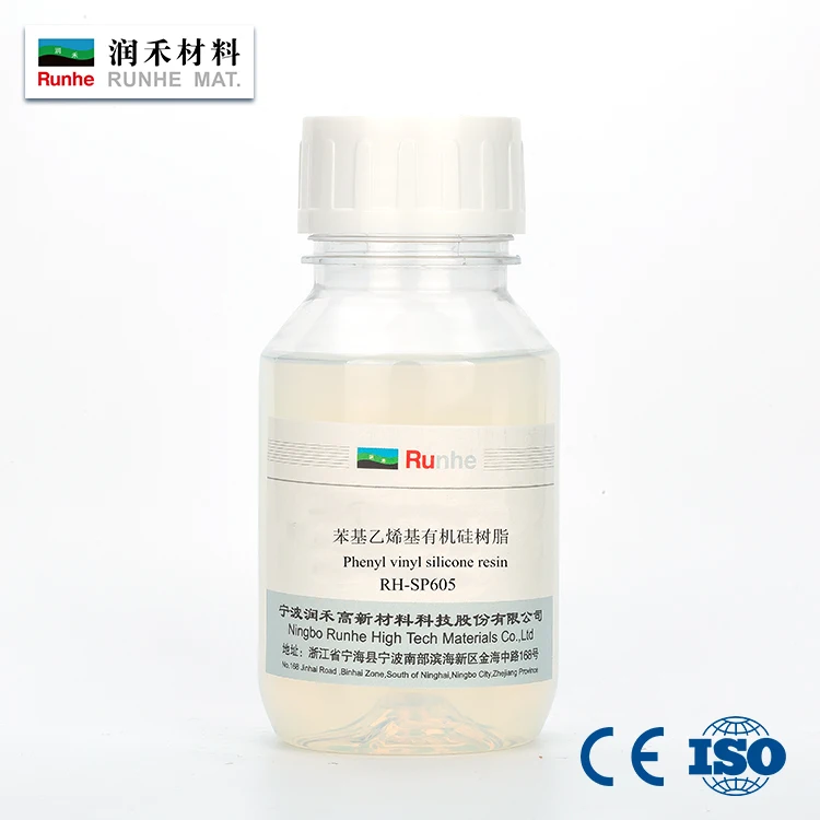 RH-SP605 высокая прозрачность жидкости фенил винил силиконовые смолы для термостойкие краски