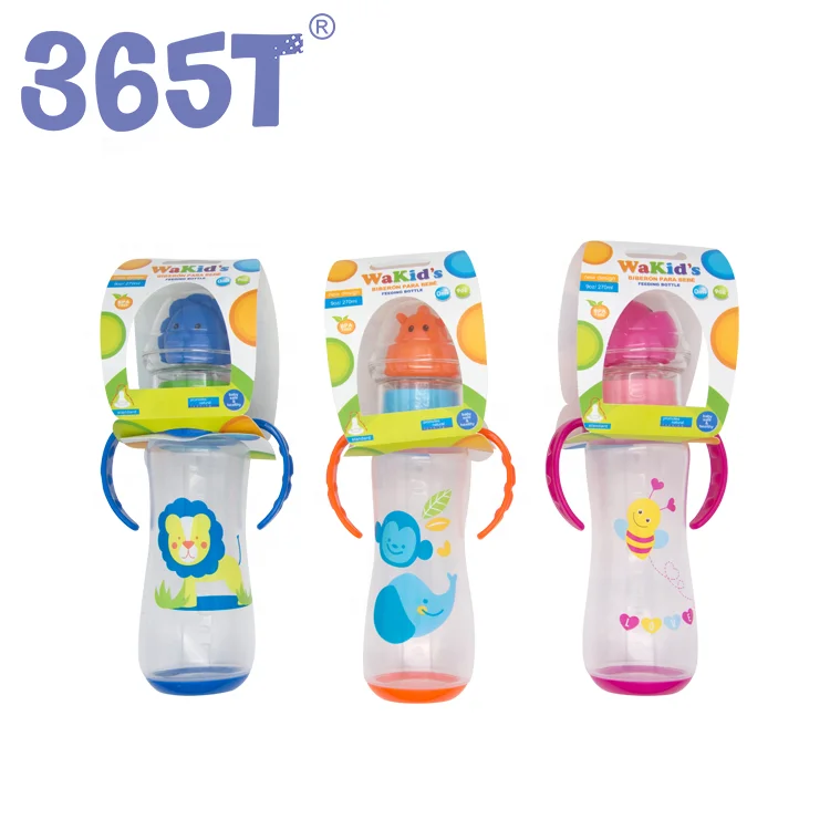 365T, оптовая продажа, бутылочка для кормления в форме животного без бисфенола А, 9 унций, 270 мл, Детская Бутылочка с упаковкой