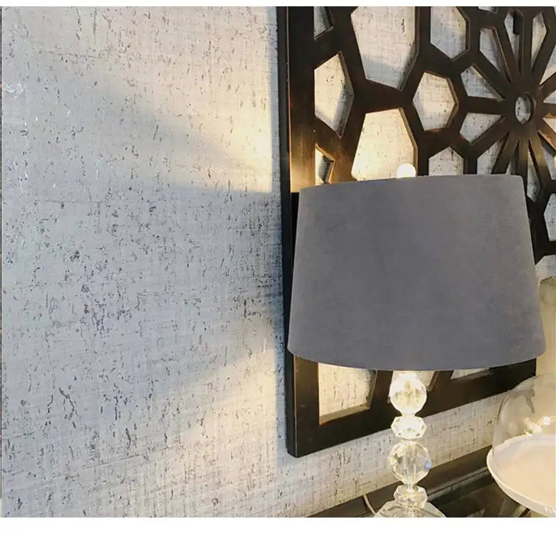 MYWIND Grey With Gold Luxury 100% Material 3d design home decor wall paper cork wallpaper