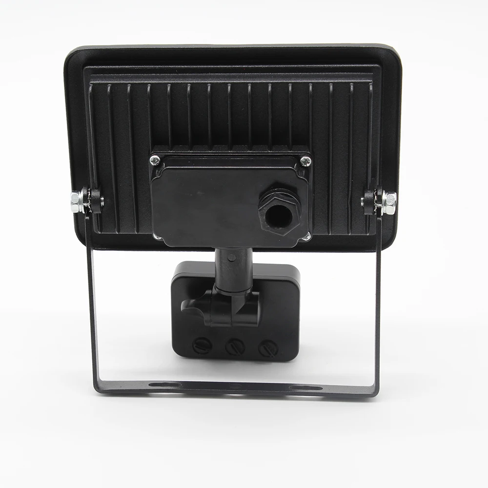 Outdoor 100w 50w 30w 20w 10w Led Flood Light with PIR Motion Sensor and junction box