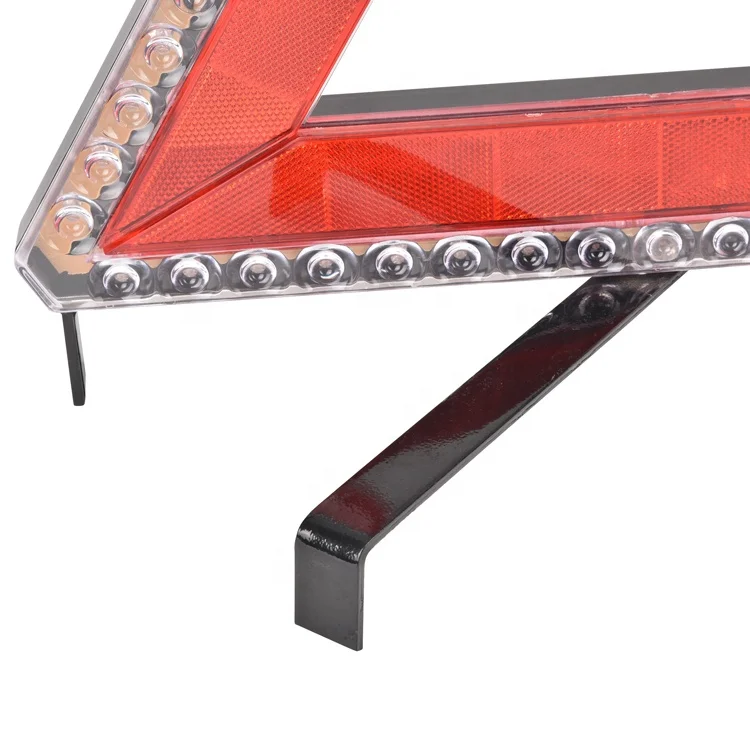 51PCS LED light warning triangle accessory plug/batteries LED warning triangle