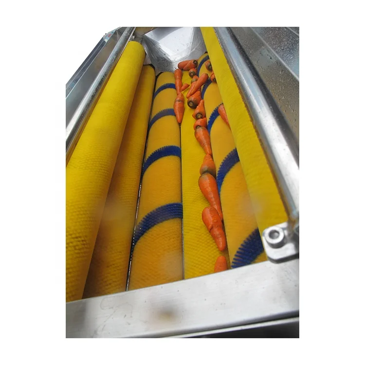 
large scale vegetable washer & peeler vegetable fruit carrot potato radish yam taro washing and peeling machine 