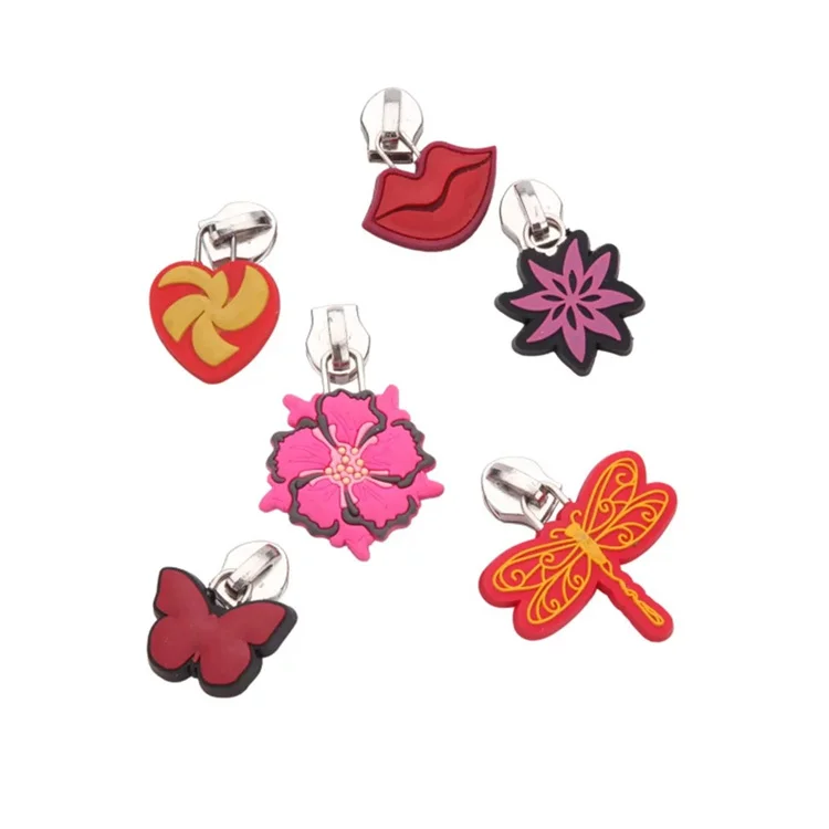 good quality Custom Made Slider Zipper pvc rubber plastic with Zip Head For Luggage/Casual Bags/cloth garments