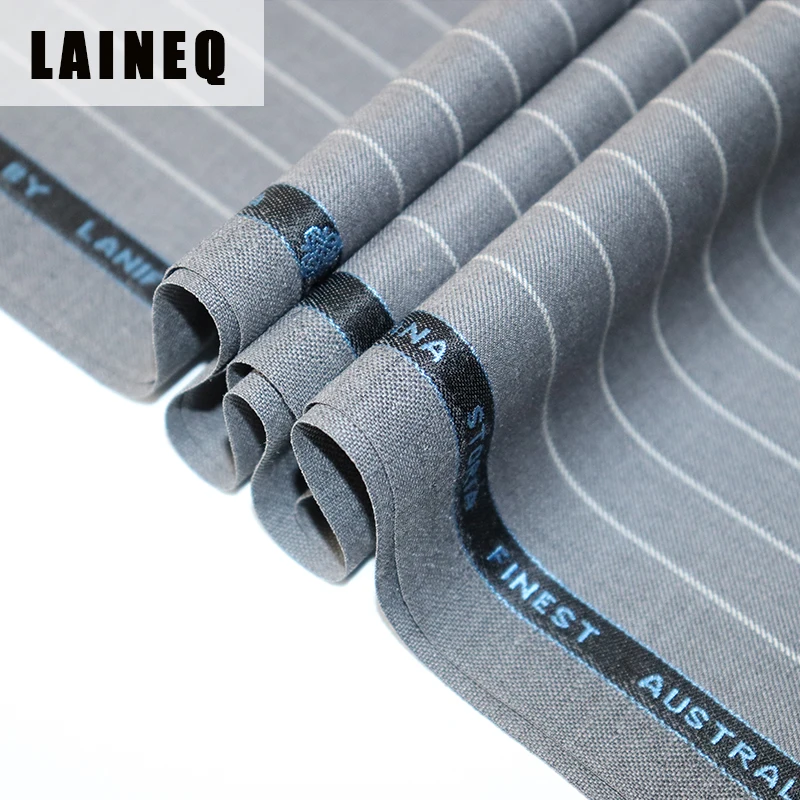 sheep wool stripe suiting fabric western formal wear for men
