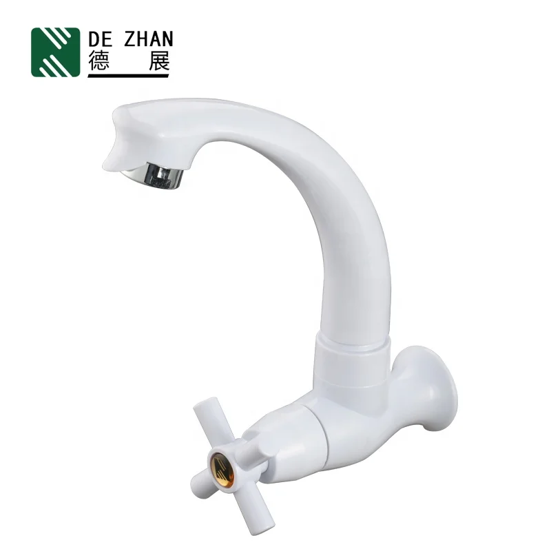 Single Lever Chrome Sink Faucet Cold Water Kitchen Tap Supplier Wall Mounted Modern China CLASSIC Contemporary ABS Plastic G1/2