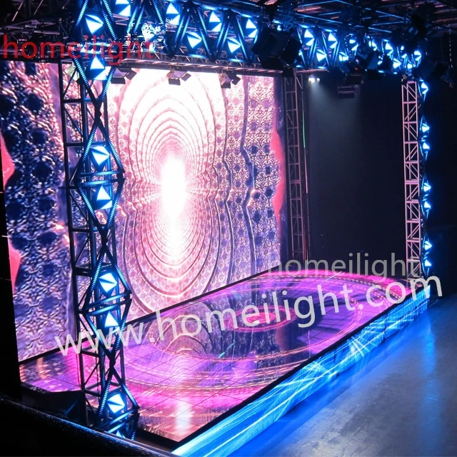 P12.5мм светодиодный экран видео танцпол для сцены свадьбы вечеринки подиума шоу бара дискотеки диджея