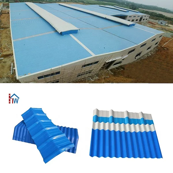 Soundproof Fireproof Corrugated PVC Plastic Roof Tile