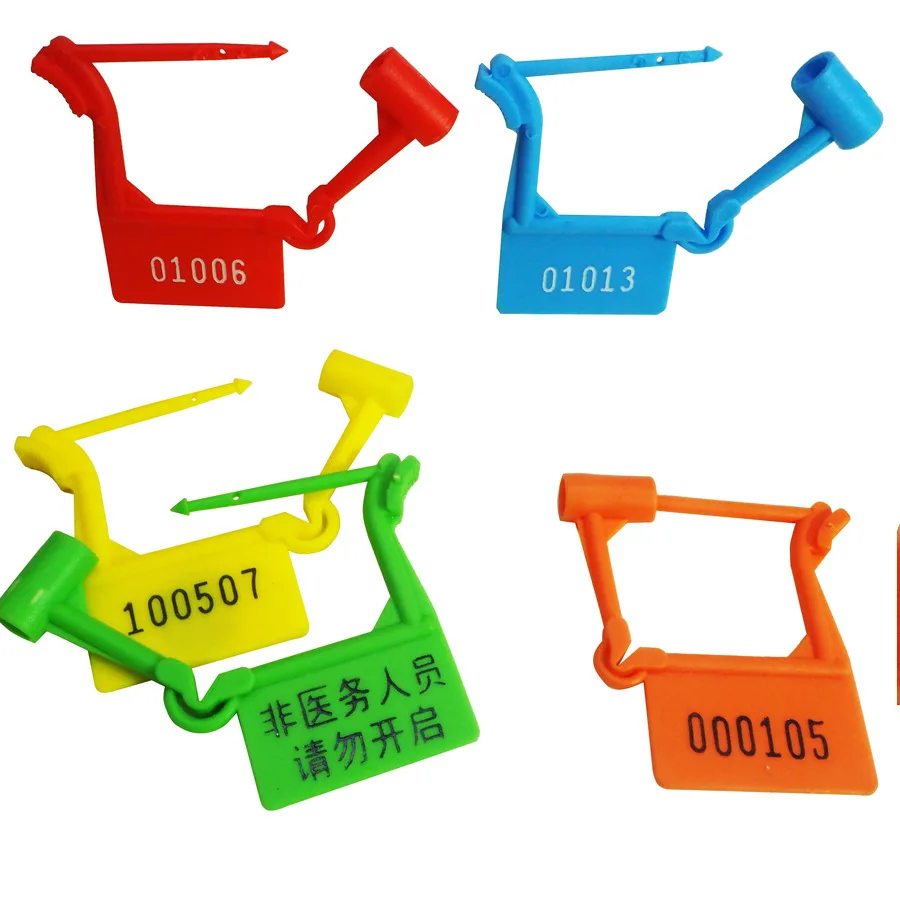 Factory Price Customized Plastic Safety Padlock Tamper Proof Lock Seal For Bag/Shoes/Commodity