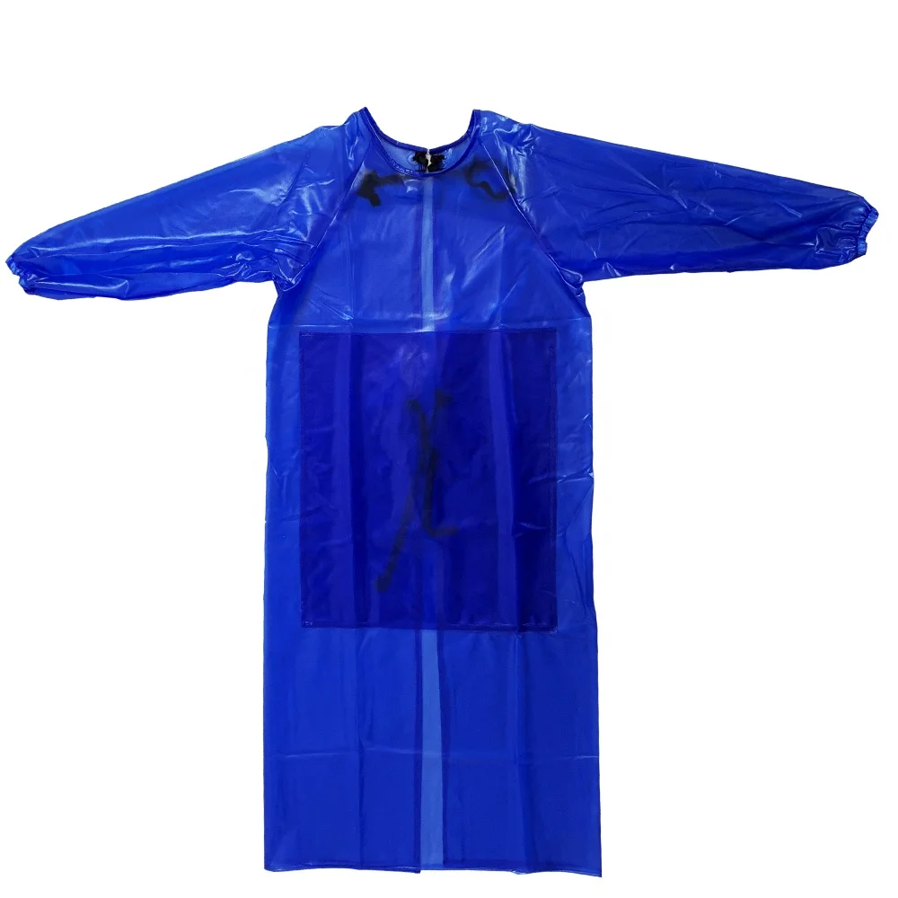 Thickened pvc waterproof oil resistant long sleeve apron