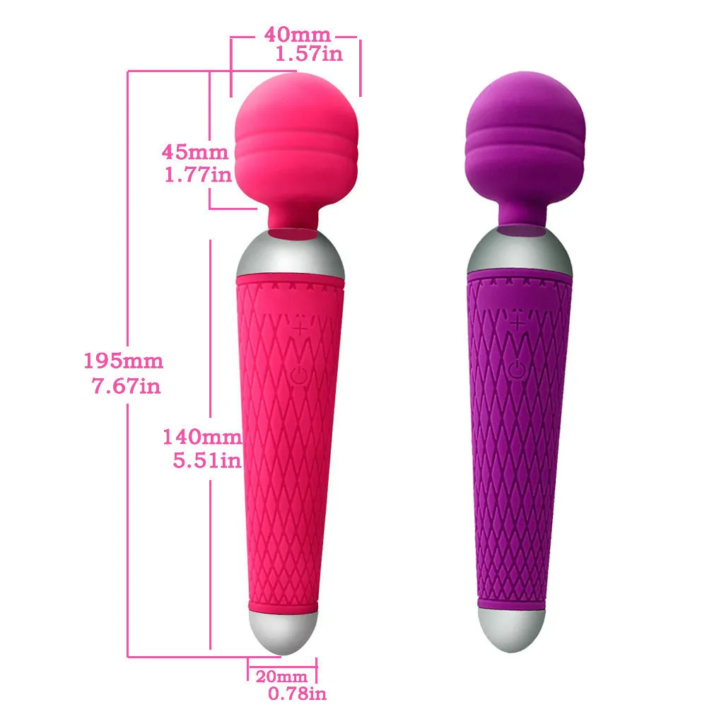 Powerful AV Wand Vibrator Multi Speeds Clitoris G Spot Stimulation Erotic Toys Personal Massager Wand