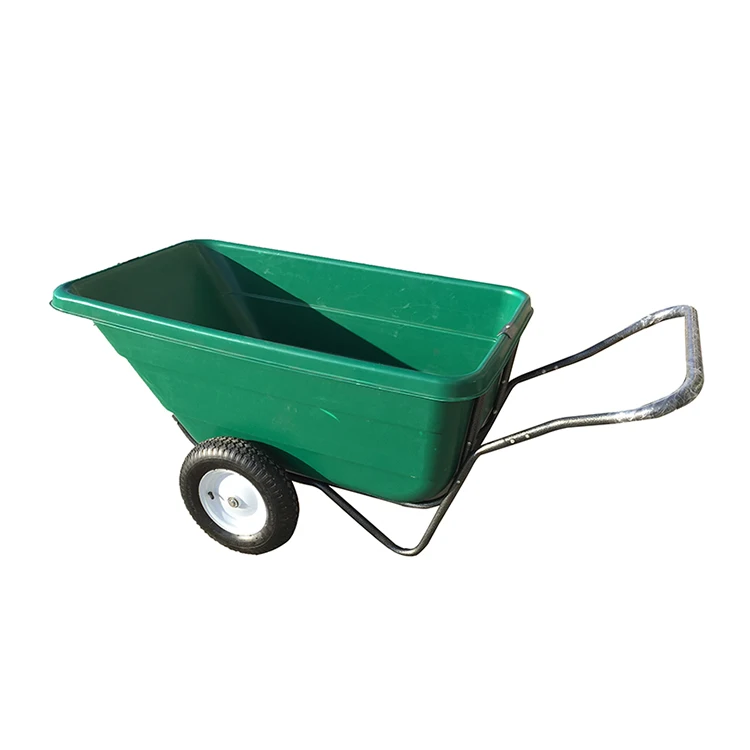 Супер класс коммерческих тачки пластиковый лоток сад два колеса стальная тачка