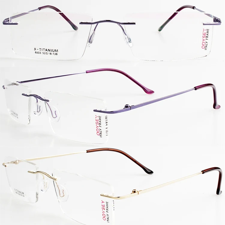 Hot sale Popular Practicability Square Rimless Clip On Sunglasses Uv400 Polarized Prescription Sun Glasses Wholesale