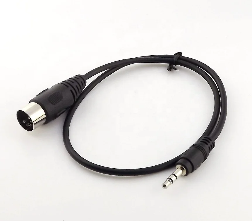 5 Pin MIDI DIN Male Plug to 3.5mm Stereo Jack Cable Lead Audio Cable