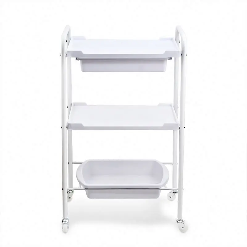 2019 hot sale professional portable salon cart trolley on wheels