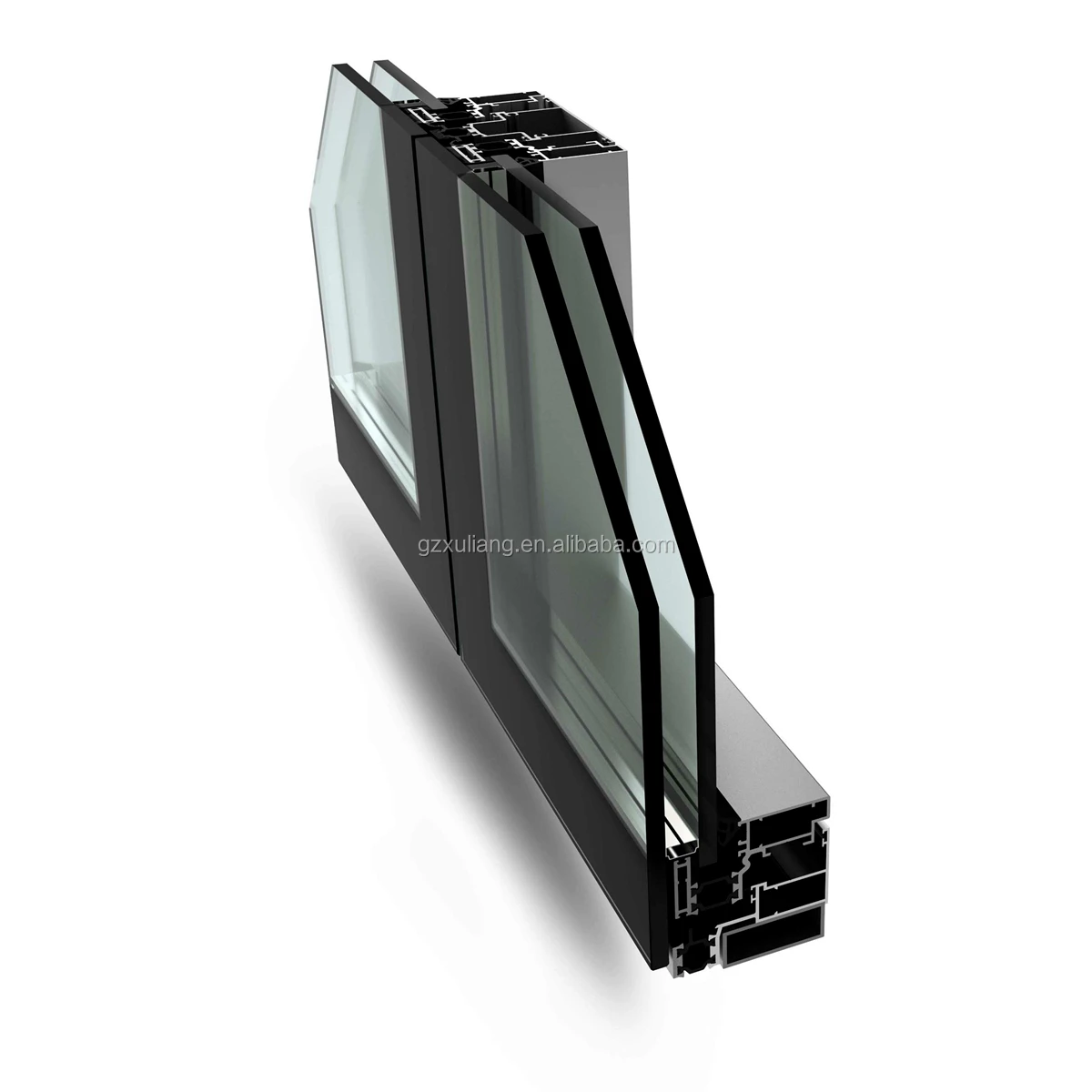 
Building exterior reflective/Low-E glass facade aluminum curtain wall system 