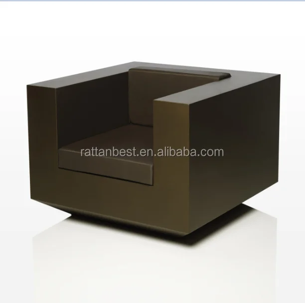 VELA диван из стекловолокна со светодиодной современной уличной мебелью