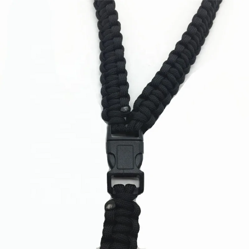 Nylon rope weave necklace paracord lanyard for mobile phone ID card