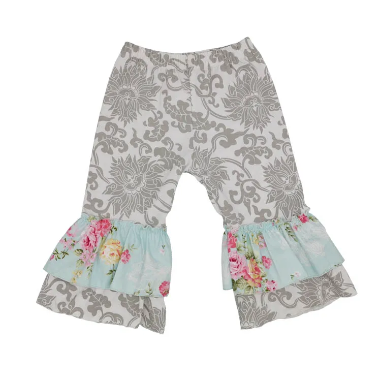 Children clothing sets india wholesale clothes pink ruffle top and flower pants 2022 spring  baby clothes sets