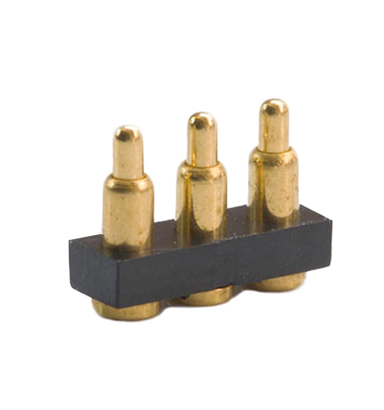 
3 Pin Male and Female Trough Hole DIP type Pogo Pin Contact Battery Connector Spring Loaded Pogo Pin 