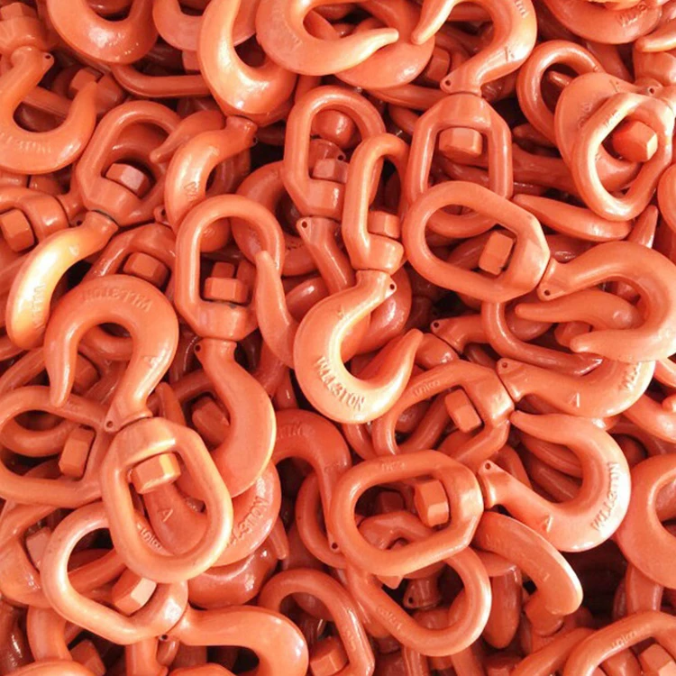 
Red Painted Carbon Steel sling Crane Lifting Hoist swivel hook 