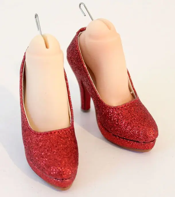2022 NEW 1/3 BJD SD Girl Doll shoes Glitter Red High-heels doll shoes