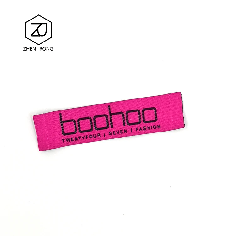 1PCS  Factory Cheap Price Custom Name Logo Damask Garment Woven Labels for Clothing and Cloth