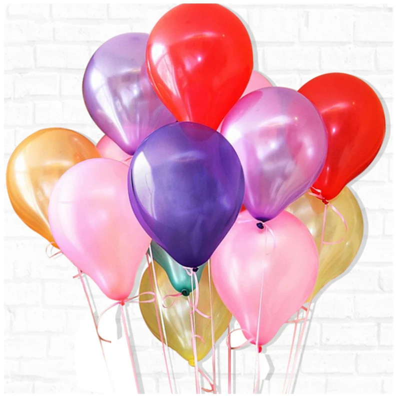 1.5g pearlescent thickening 10 inch round latex balloon wedding birthday party advertising decorative balloon