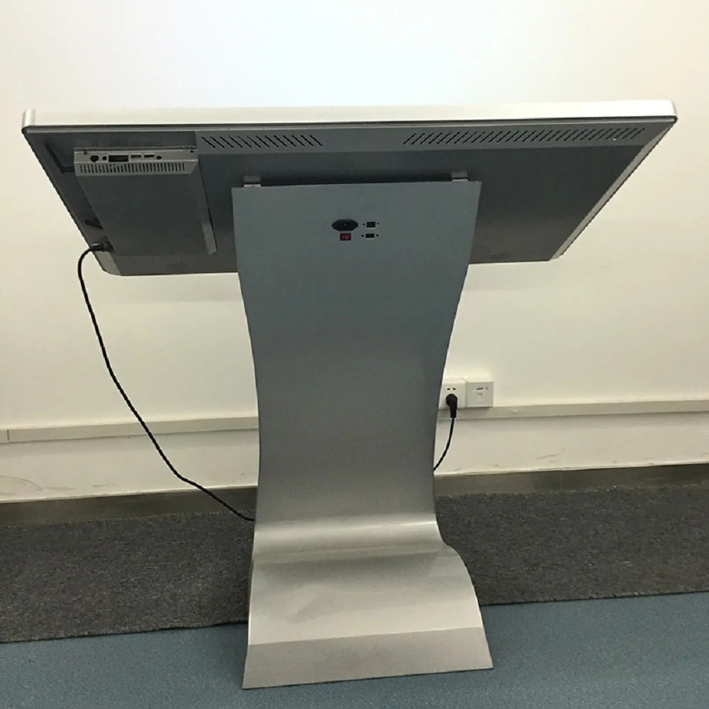 Connect with wifi table screen kiosk query information play game take photo Z table digital signage for center