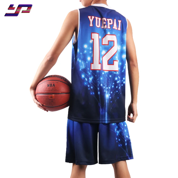 High Quality Custom Sublimation Digital Camo Basketball Uniform