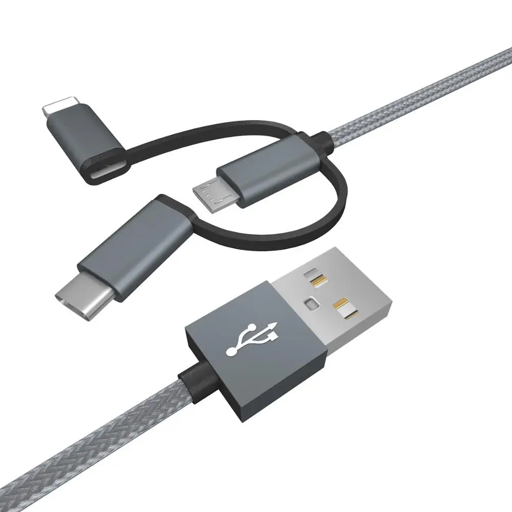 3 в 1 режим быстрой зарядки кабеля 2 дешевый кабель для передачи данных для Android